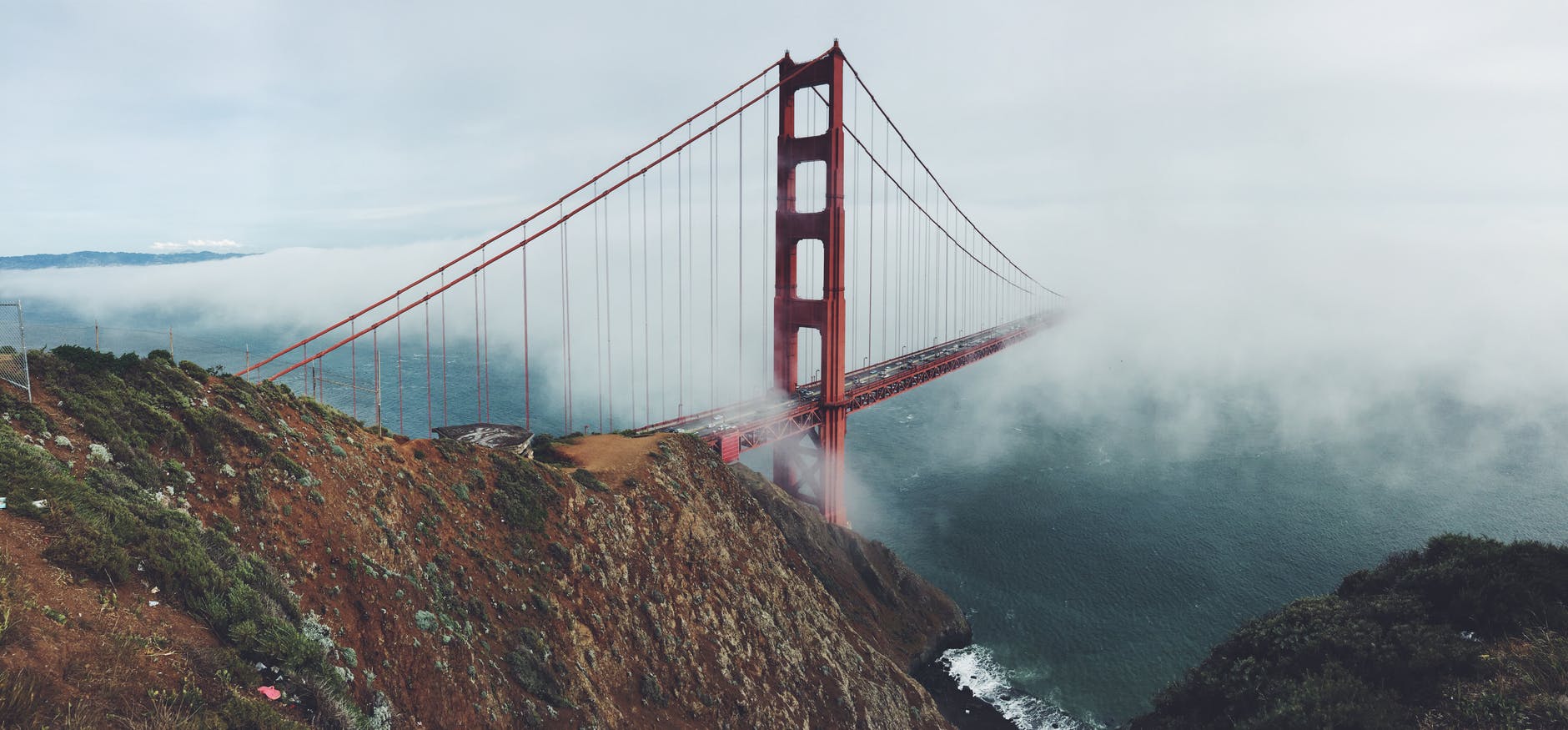 bridge california cliff golden gate bridge